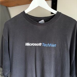 RARE 2005 Microsoft Technet Winter Tour Canada Shirt size XL grey faded